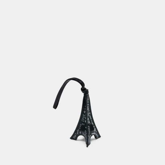 Tower Keychain - Zadig & Voltaire - Leather - Black