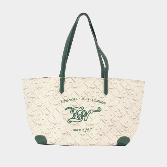 Xl Monogram Tennis Shopper Bag - Zadig & Voltaire - Synthetic - White