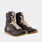 Mid Dance Vintage Laser Sneakers - Zadig & Voltaire - Leather - Brown
