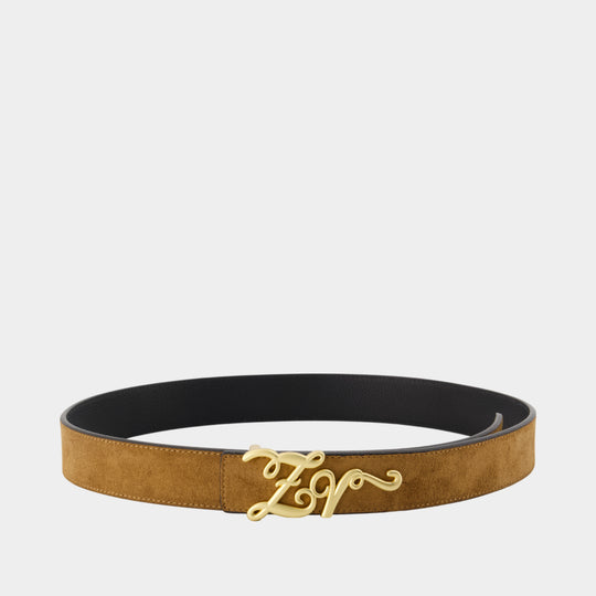 Reversible 30mm Belt - Zadig & Voltaire - Leather - Brown