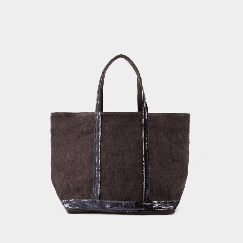 L Shopper Bag - Vanessa Bruno - Linen - Black