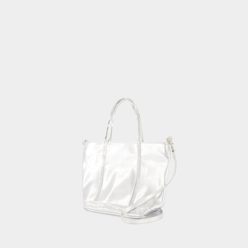 Cabas S Shopper Bag - Vanessa Bruno - Leather - Silver