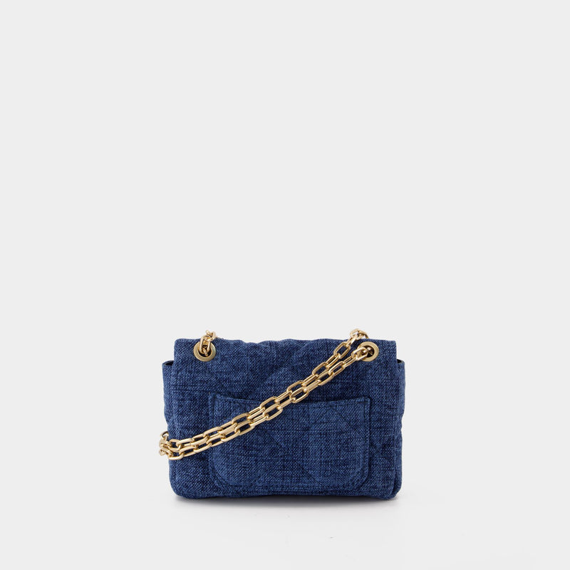 Nano Moon Bag - Vanessa Bruno - Linen - Blue