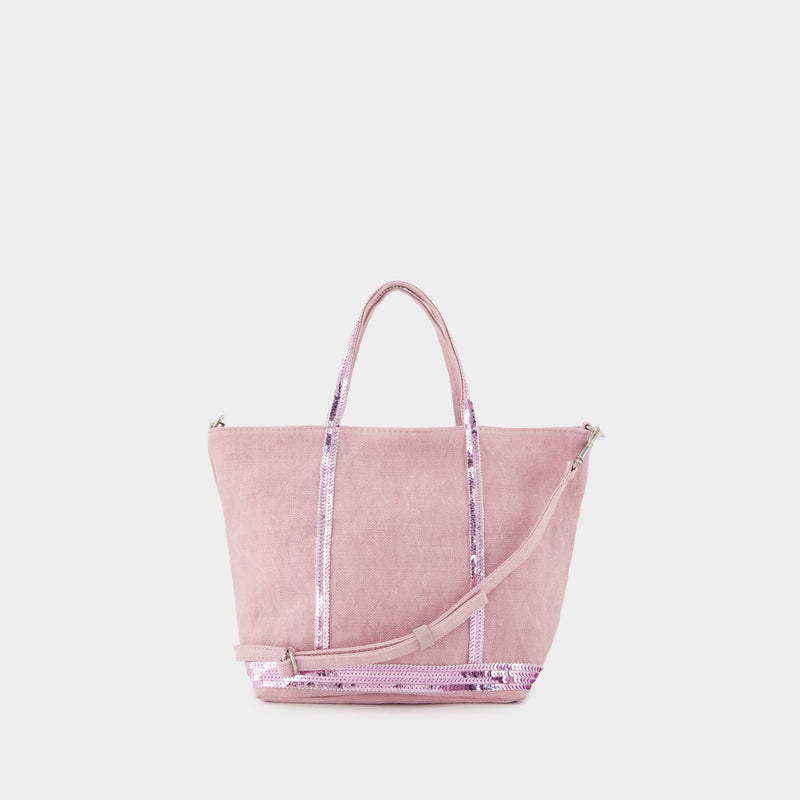 Cabas S Shopper Bag - Vanessa Bruno - Linen - Pink