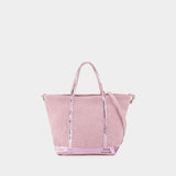 Cabas S Shopper Bag - Vanessa Bruno - Linen - Pink