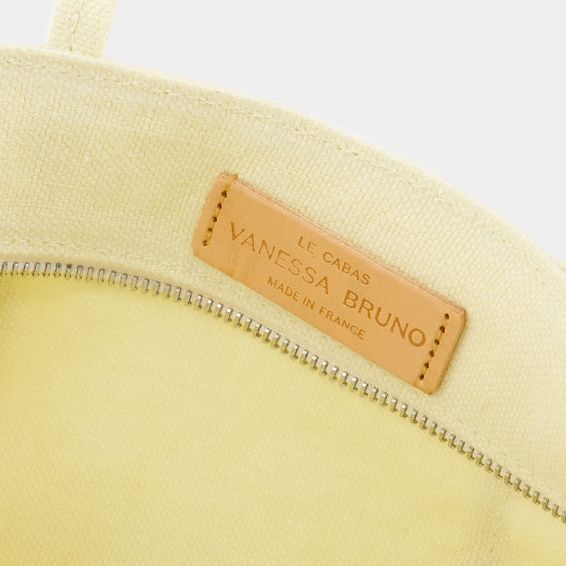 Cabas S Shopper Bag - Vanessa Bruno - Linen - Yellow