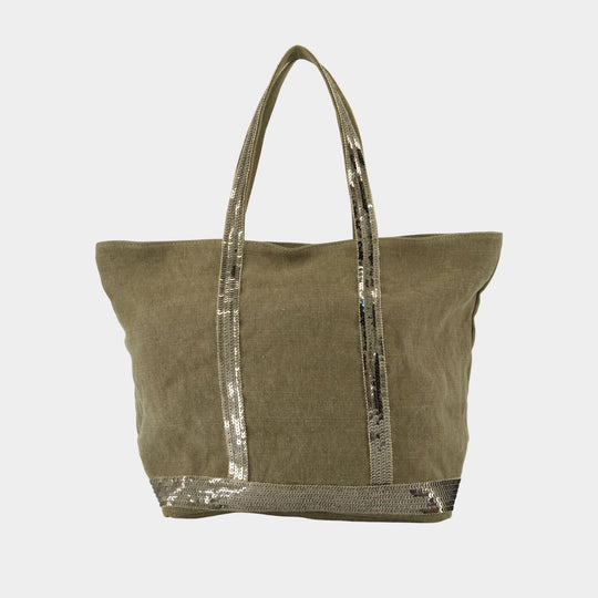 M Zippe Shopper Bag - Vanessa Bruno - Linen - Khaki