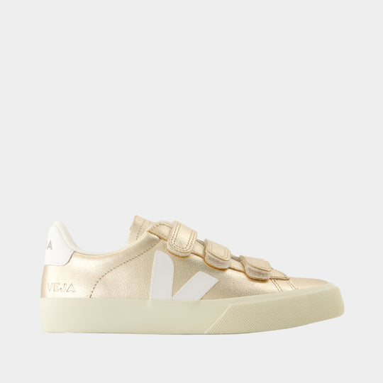 Recife Logo Sneakers - Veja - Leather - Gold