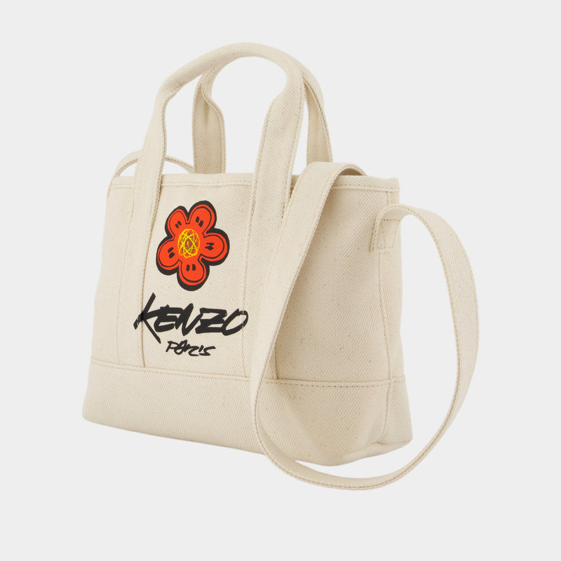 Tote Bag Small - Kenzo - Cotton - White