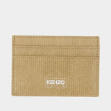 Card case - Kenzo - Leather - Beige