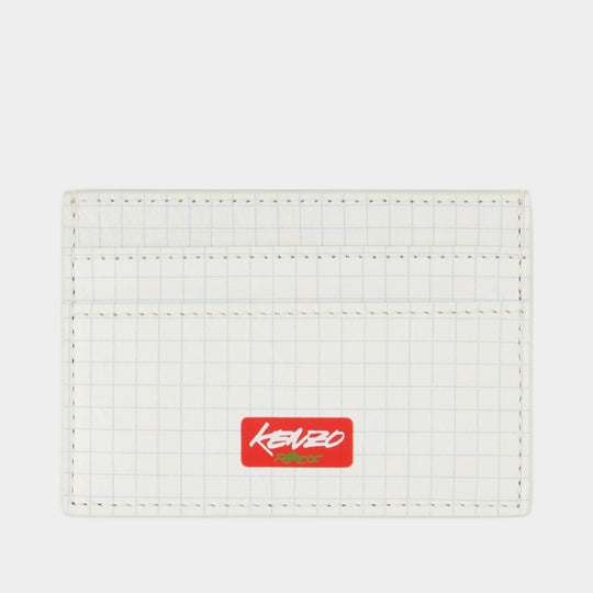 Card case - Kenzo - Leather - White