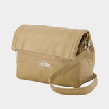 Pouch On Strap Wallet On Chain - Kenzo - Leather - Beige