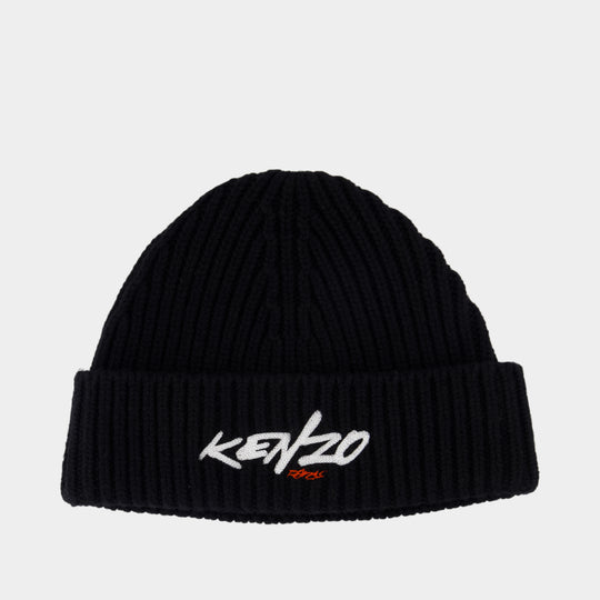 Beanie - Kenzo - Nylon - Black