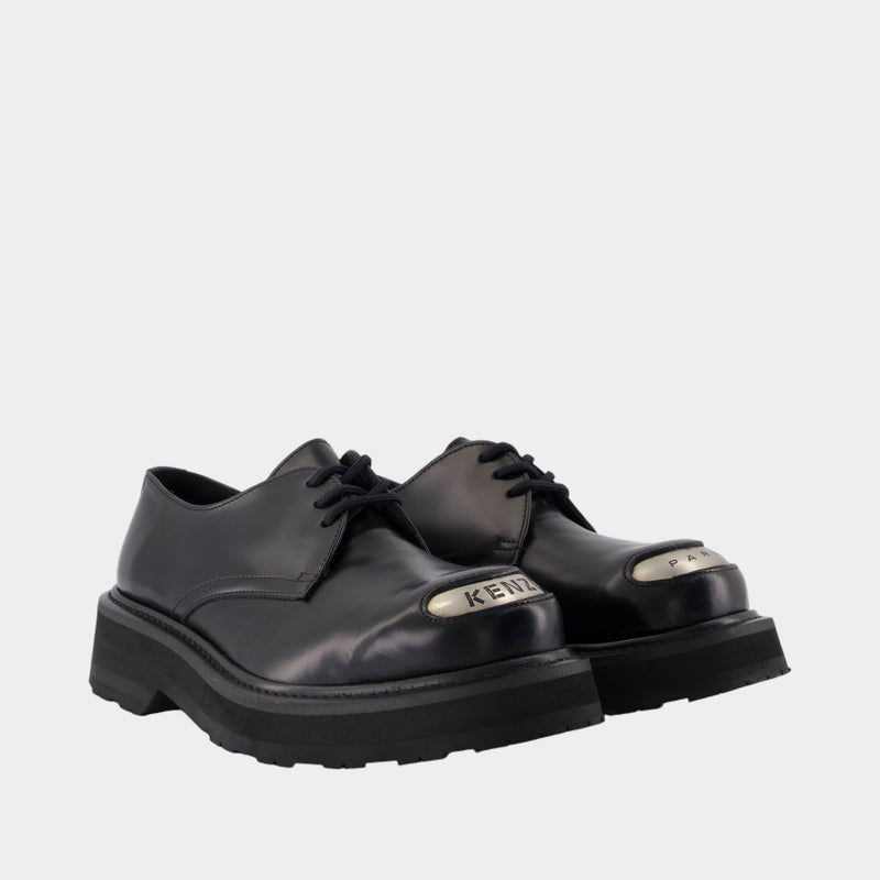 New Kenzo Smile Derbies - Kenzo - Leather - Black