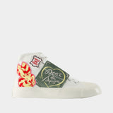Hoshi High Top Vulcanized Sneakers - Kenzo - Cotton - Multicolor