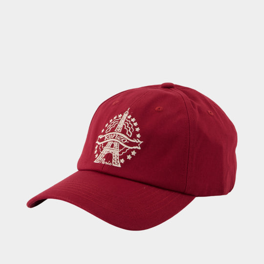 Cap - Kenzo - Cotton - Burgundy