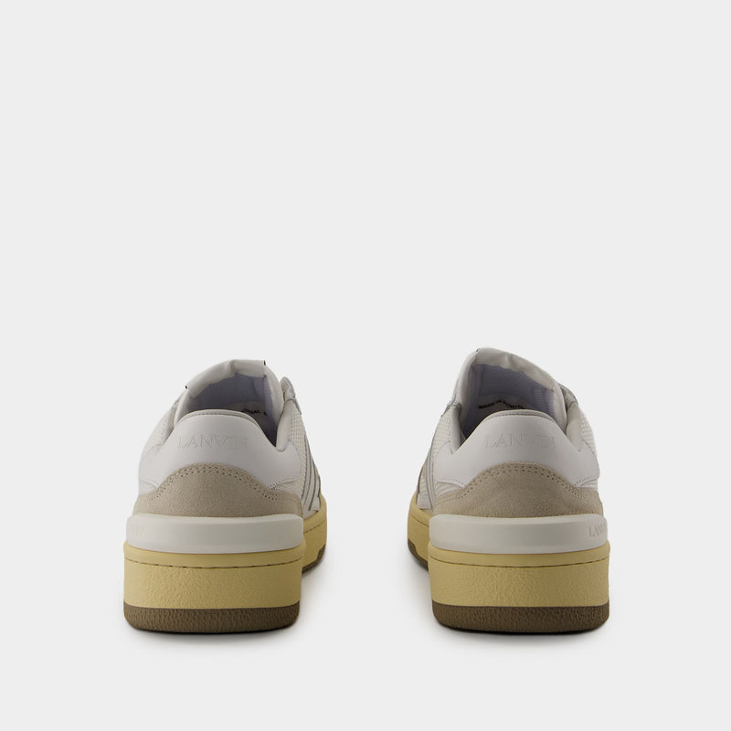 Tennis Low Top Sneakers - Lanvin - Leather - White