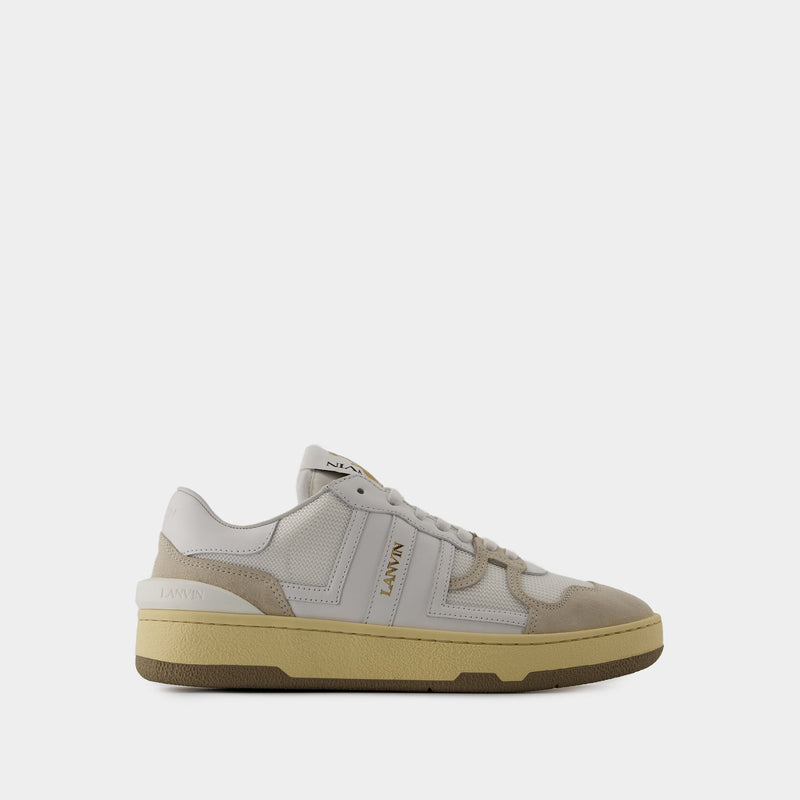 Tennis Low Top Sneakers - Lanvin - Leather - White