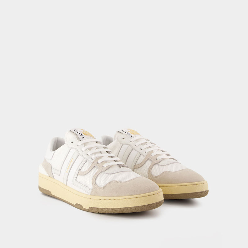 Clay Sneakers - Lanvin - Leather - White