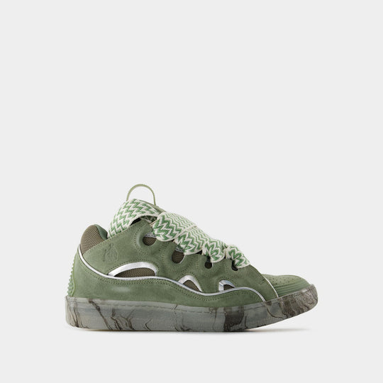 Curb Sneakers - Lanvin - Synthetic - Green/Silver