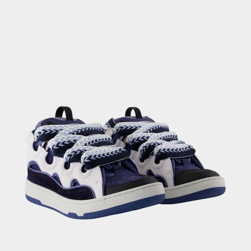 Curb Sneakers - Lanvin - Synthetic - Black/Blue