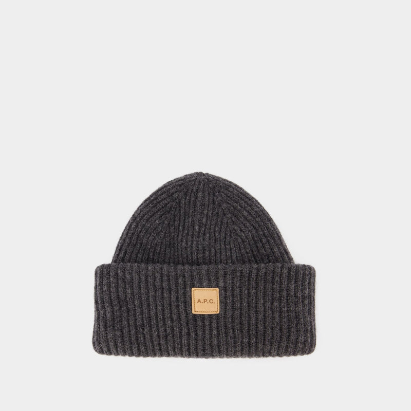 Michelle Beanie - A.P.C. - Wool - Anthracite Grey