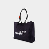 Topologie Shopper Bag - A.P.C. - Cotton - Black