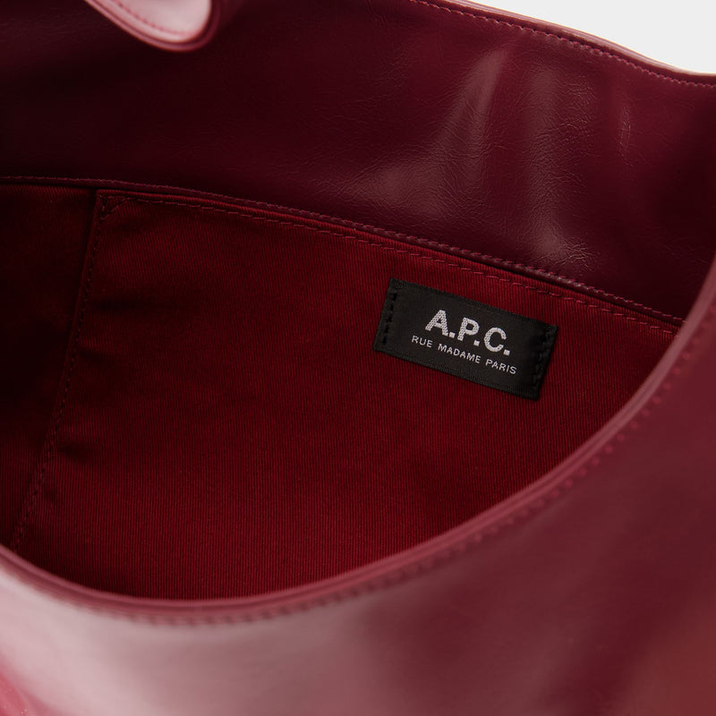 Ninon Shopper Bag - A.P.C. - Synthetic - Burgundy