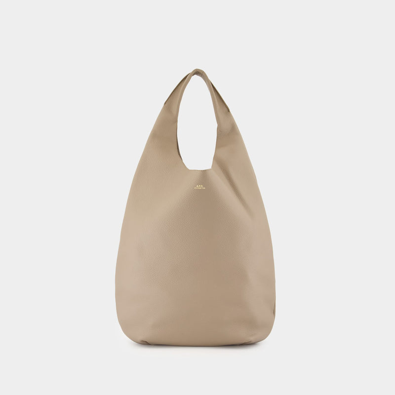 Le Neige Shopper Bag - A.P.C. - Leather - Beige