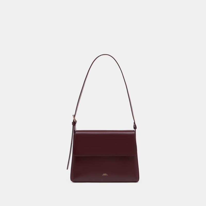 Virginie Flap Shoulder Bag - A.P.C. - Leather - Red