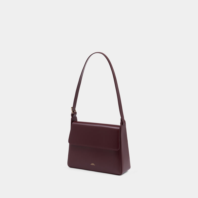 Virginie Flap Shoulder Bag - A.P.C. - Leather - Red