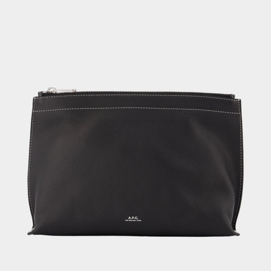 Neige Clou Vanity Case - A.P.C. - Leather - Black