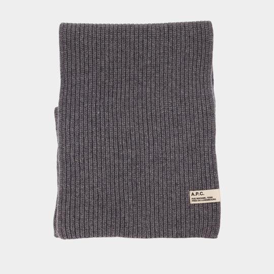 Sasha Scarf - A.P.C. - Wool - Grey