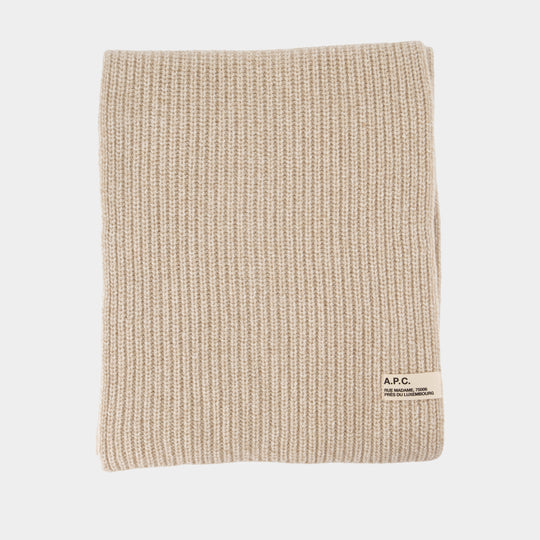 Sasha Scarf - A.P.C. - Wool - Beige