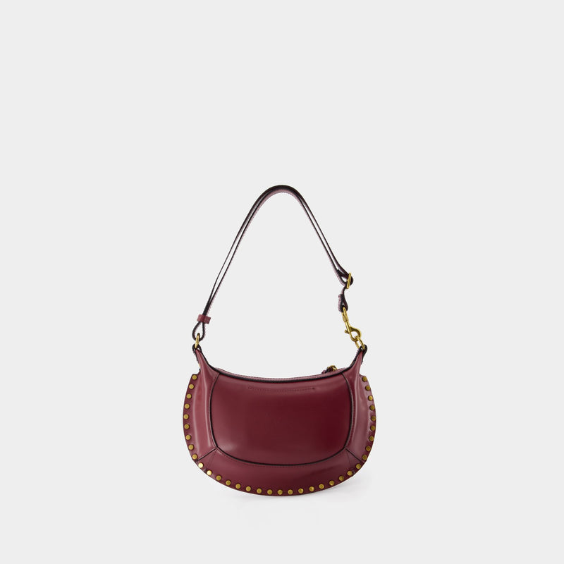 Oskan Moon Gd Shoulder Bag - Isabel Marant - Leather - Burgundy