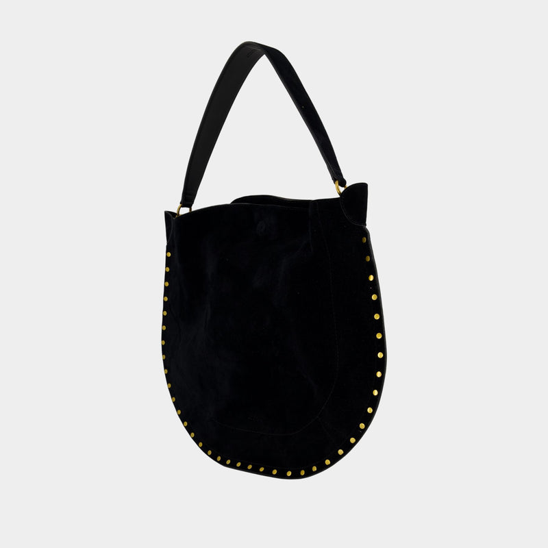 Oskan Hobo Soft Gz Shoulder Bag - Isabel Marant - Leather - Black