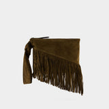 Faro Gd Pouch - Isabel Marant - Leather - Metallic