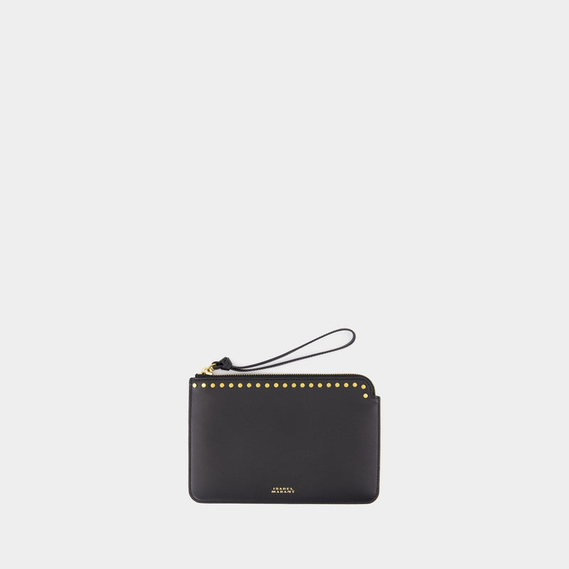 Gd Flat Pouch - Isabel Marant - Leather - Black