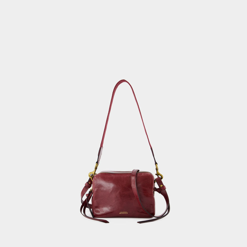 Wardy Camera Gd Crossbody - Isabel Marant - Leather - Burgundy