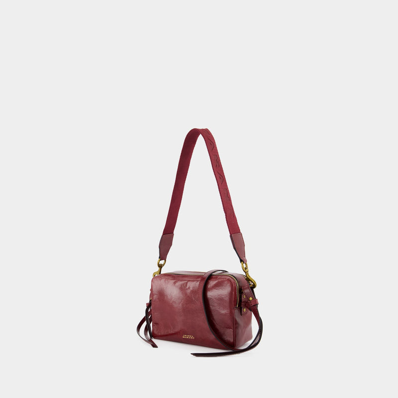 Wardy Camera Gd Crossbody - Isabel Marant - Leather - Burgundy