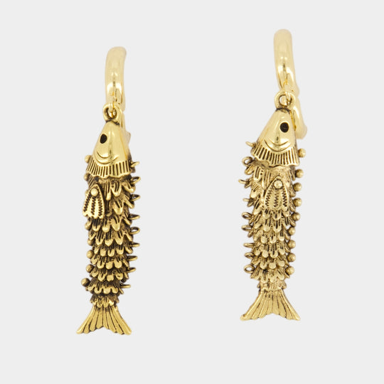 Boucles d'Oreilles Pendant Ga - Isabel Marant - Metal - Gold