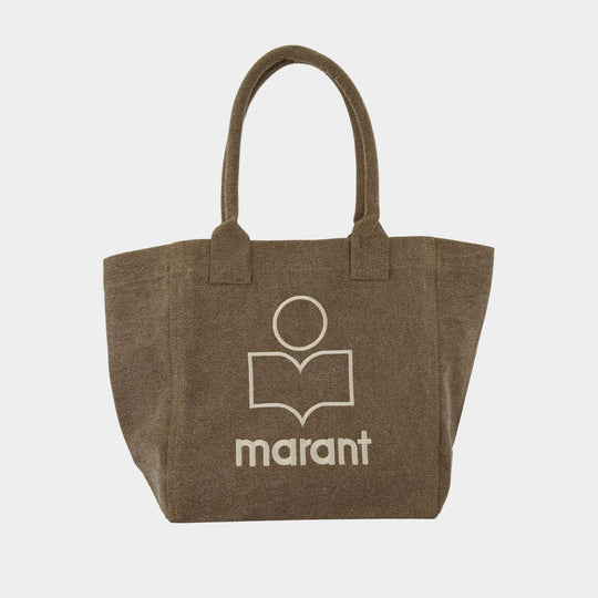 Small Yenky Gz Shopper Bag - Isabel Marant - Cotton - Khaki