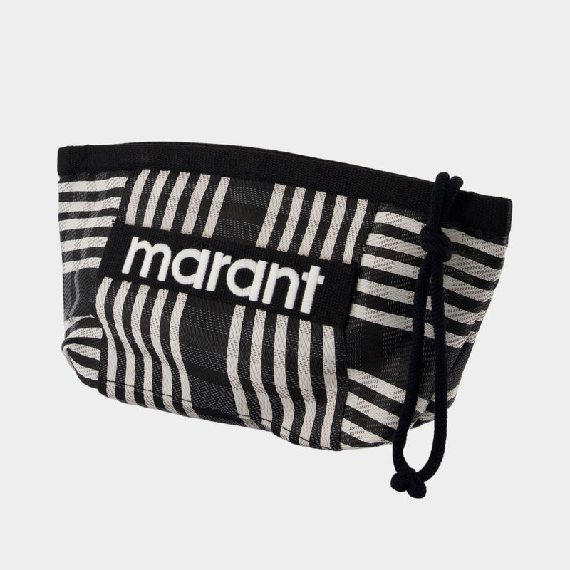 Powden Ge Clutch - Isabel Marant - Nylon - Black