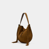 Oskan Soft Folk Gz Shopper Bag - Isabel Marant - Leather - Brown