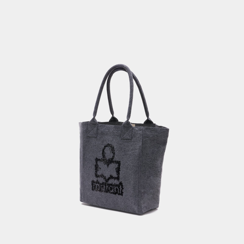 Small Yenky Gf Shopper Bag - Isabel Marant - Cotton - Grey