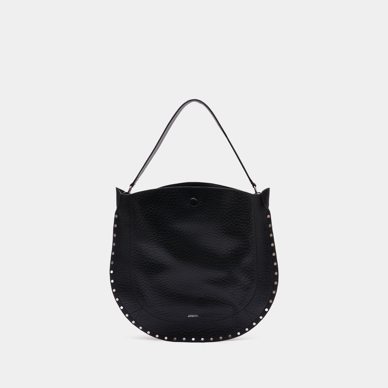 Oskan Gd Shoulder Bag - Isabel Marant - Leather - Black