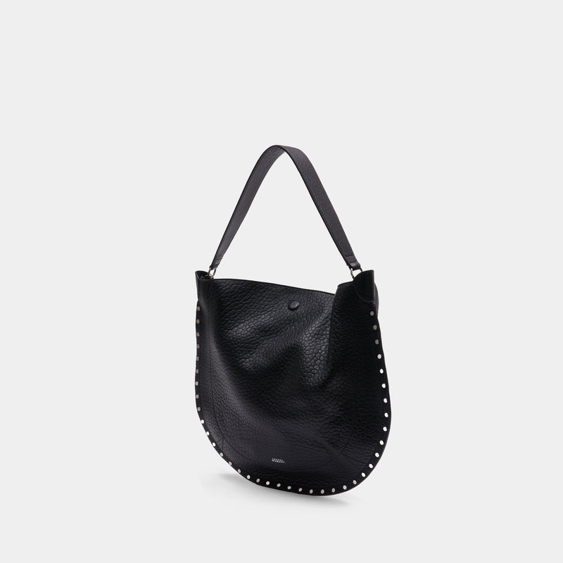 Oskan Gd Shoulder Bag - Isabel Marant - Leather - Black