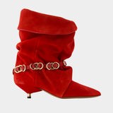 Edrik Rings ankle boots - Isabel Marant - Leather - Red