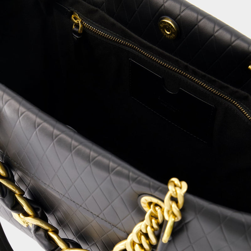 1945 Shoulder Bag - Balmain - Leather - Black