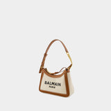 B-Army Shoulder Bag - Balmain - Canvas - White/Brown